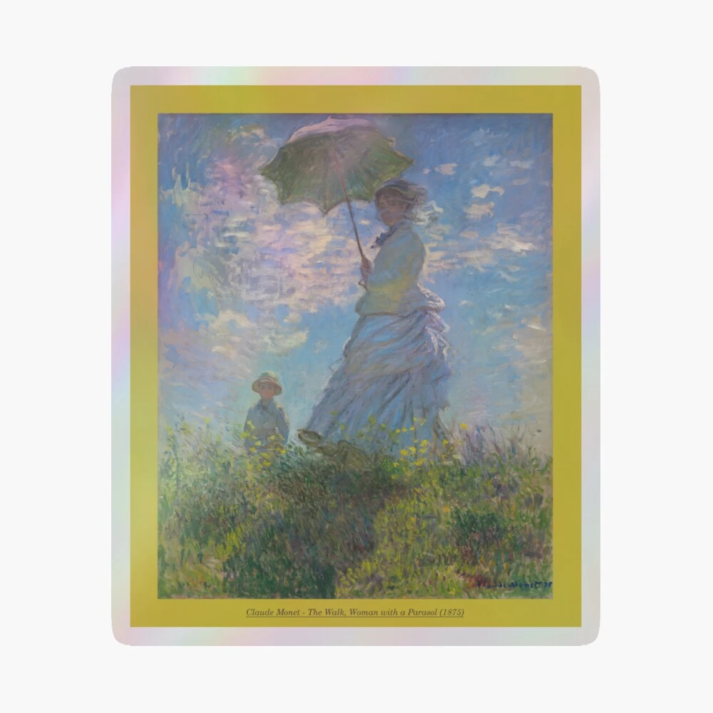 The walk woman with a parasol - alternate view